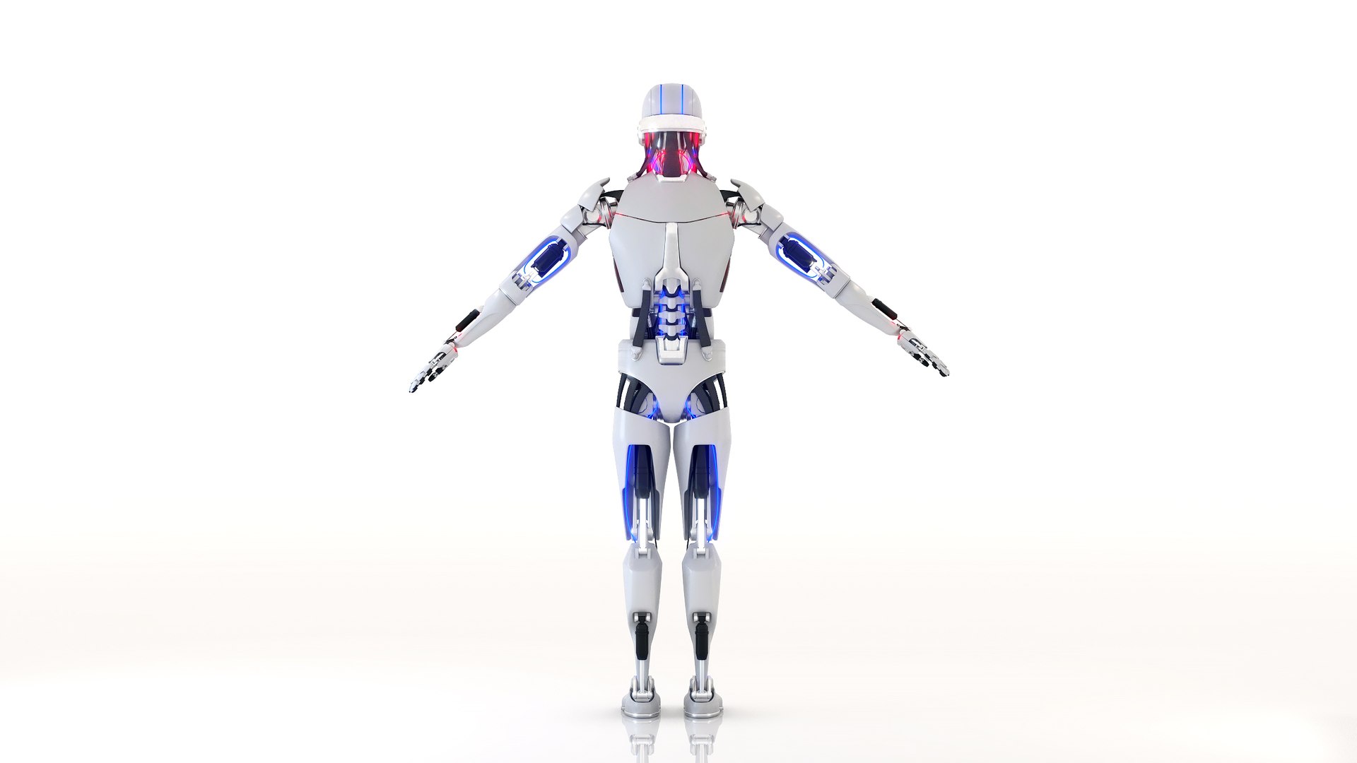 Electronic Cyborg Male animated model 3D model - TurboSquid 2177796