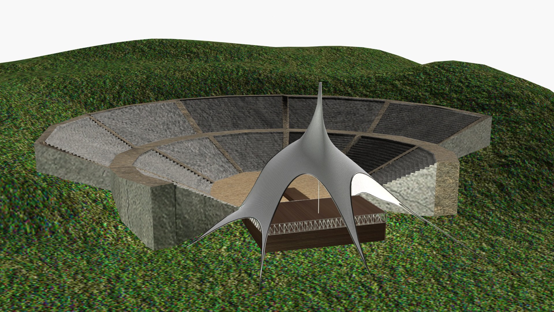 Open air concert 3D - TurboSquid 1843943