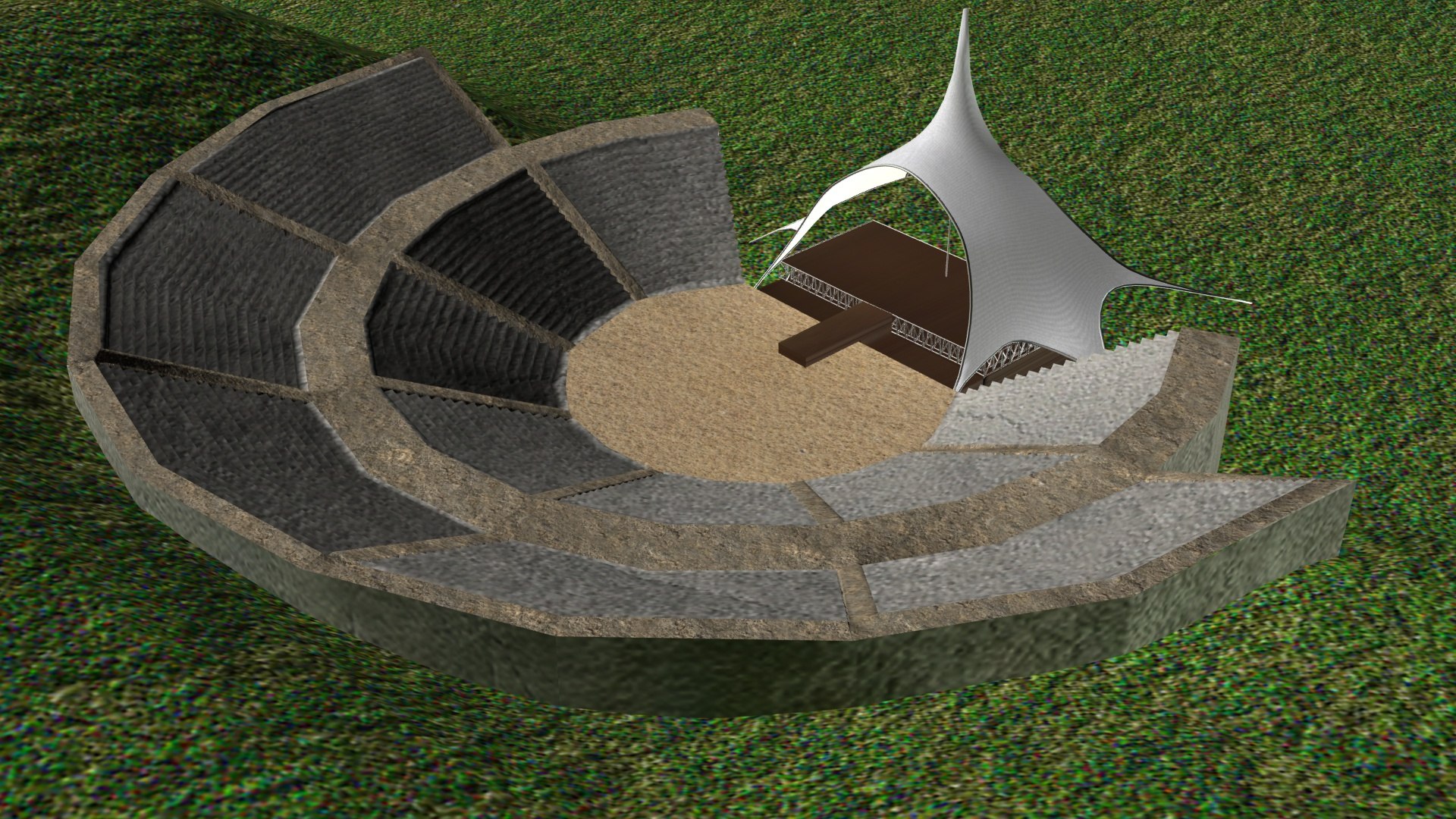 Open air concert 3D - TurboSquid 1843943