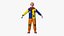 Clown Costume Rigged