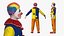 Clown Costume Rigged