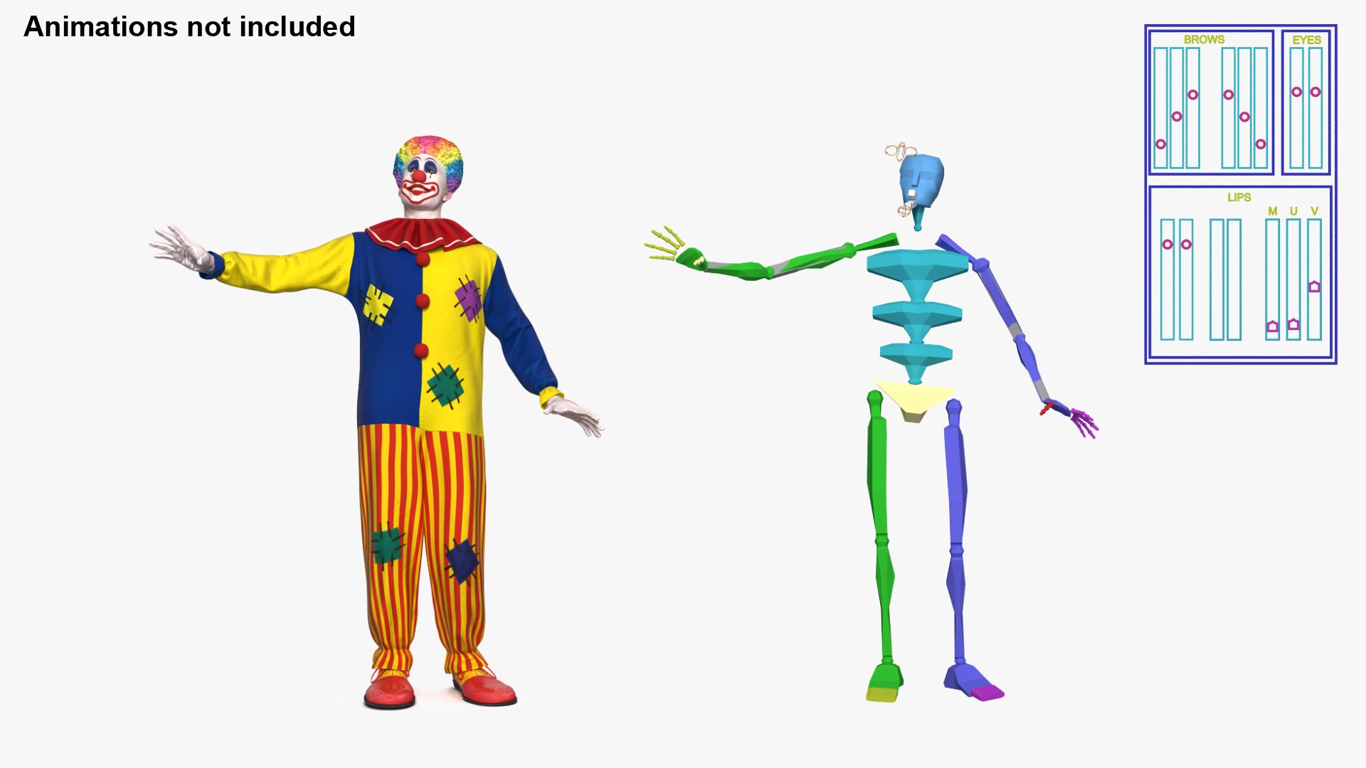 3D clown costume rigged https://p.turbosquid.com/ts-thumb/eq/4UwYQu/bJJ1LhT2/clowncostumeriggedmb3dmodel018/jpg/1596981906/1920x1080/fit_q87/68b05547fab75dc4dbb1f46c2af71b5e0754a39a/clowncostumeriggedmb3dmodel018.jpg