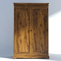 Victorian Wardrobe Old Natural