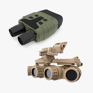 Night Vision Binoculars Collection 3D model