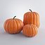 3d realistic pumpkins model