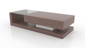3ds walnut coffee table