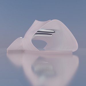 Sci fi Futuristic exhibition Exterior and Interior 3D 3D