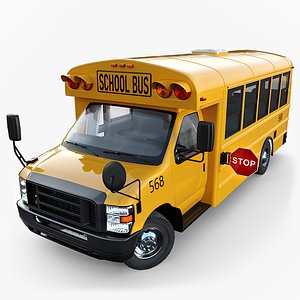 3D School Bus Type A
