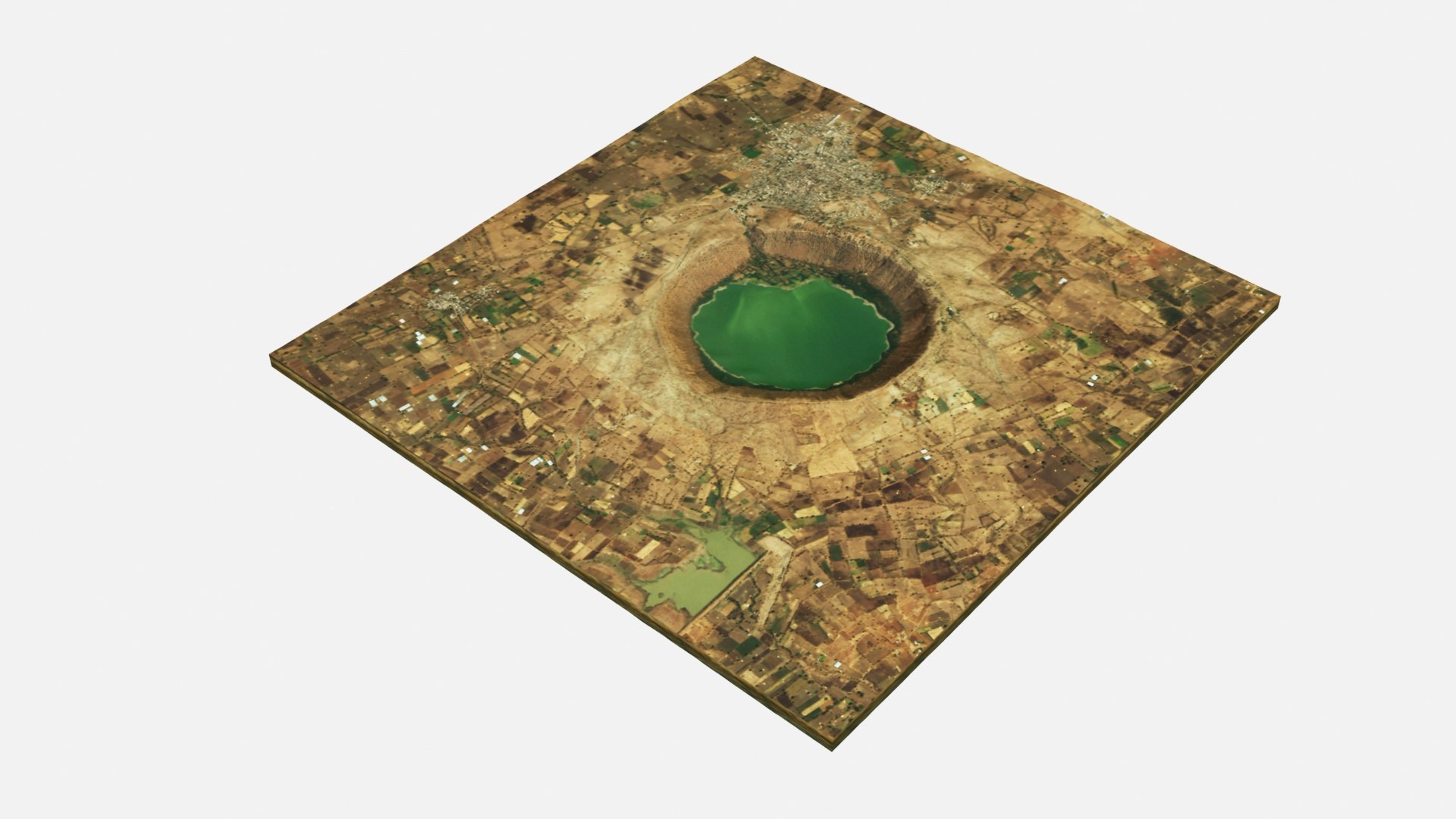 Realistic Meteor Crater 3D Model - TurboSquid 1432693