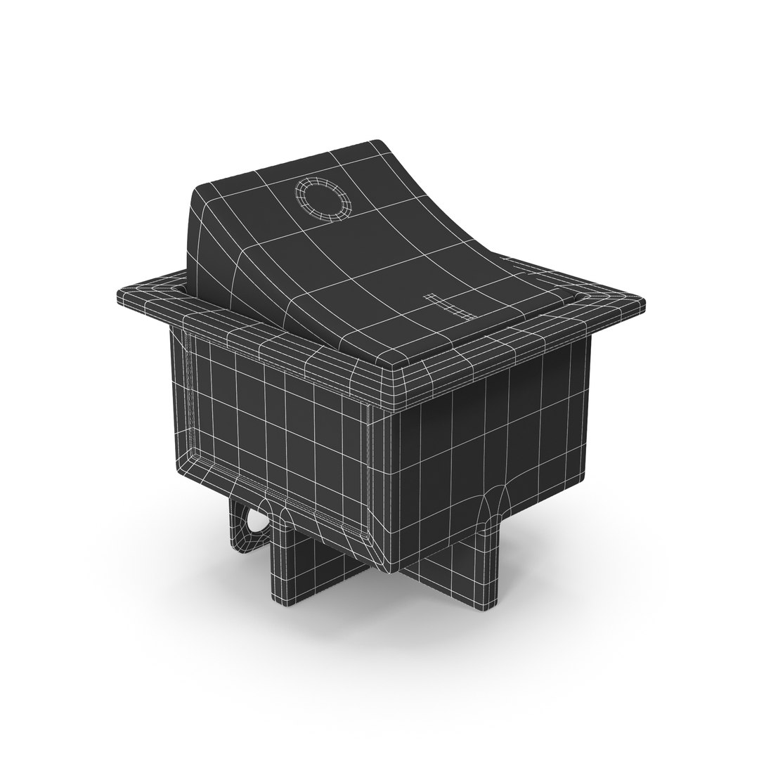 3D Green On Off Power Switch - TurboSquid 2153927