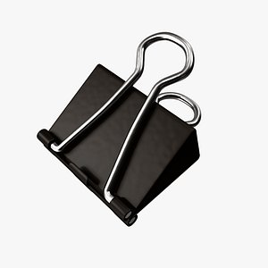 3D Binder Clip model