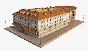 3D Residence Building Complex model
