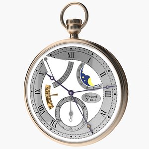 3d model breguet stopwatch vol 5