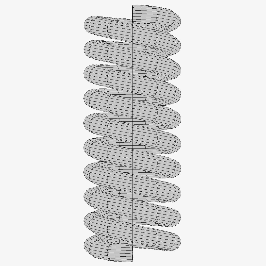 Coil Spring Uv Mapped Model - TurboSquid 1208591