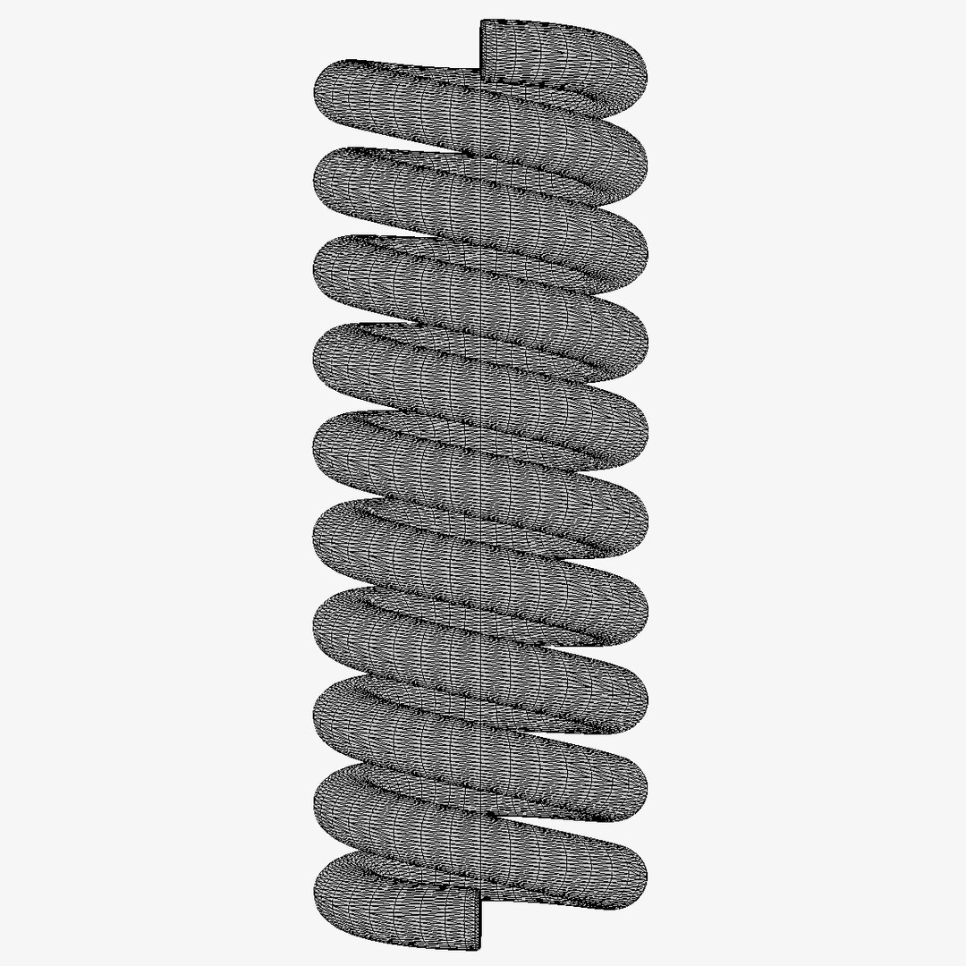 Coil Spring Uv Mapped Model - TurboSquid 1208591
