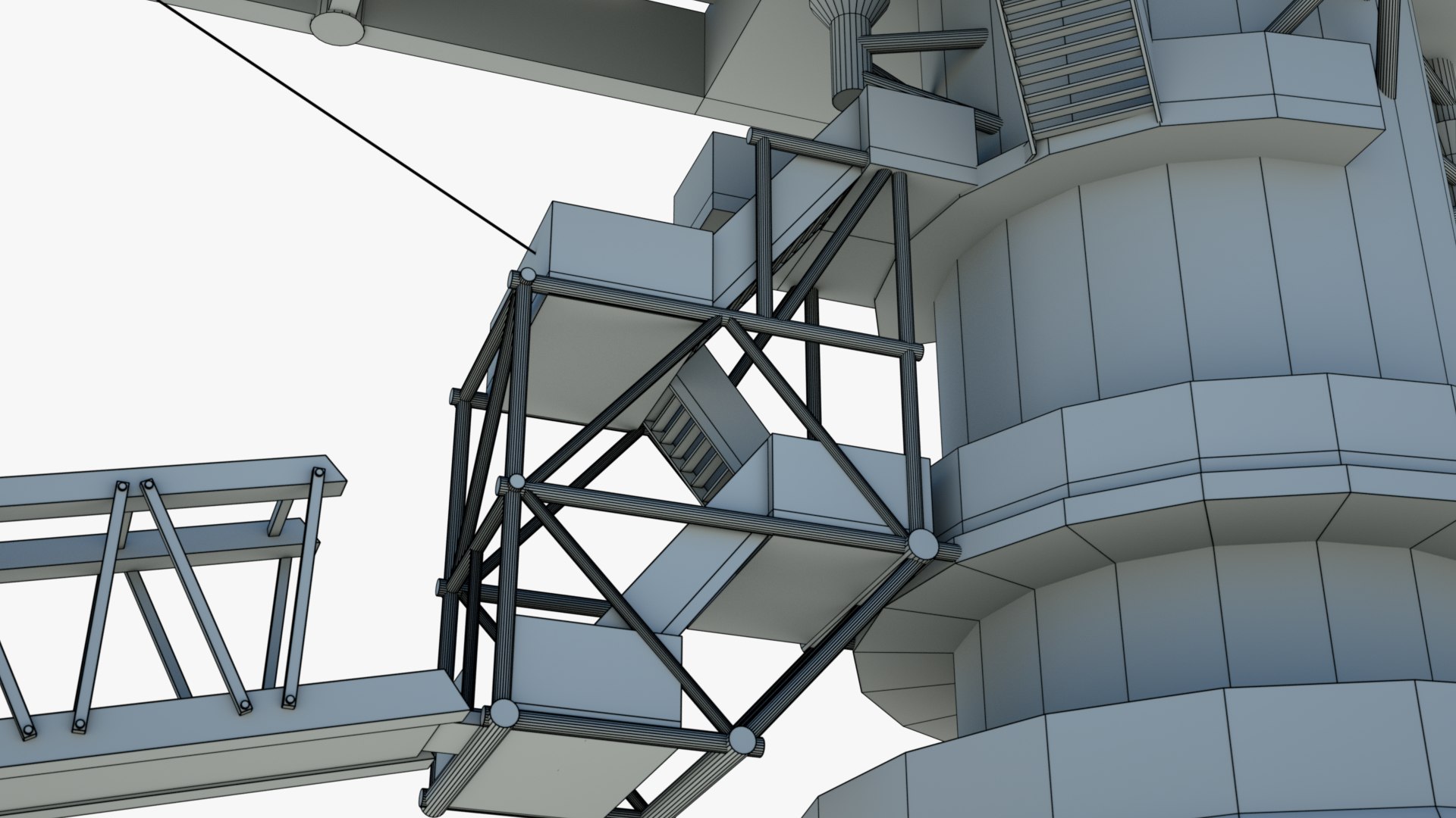 3d Model Sea Oil Terminal