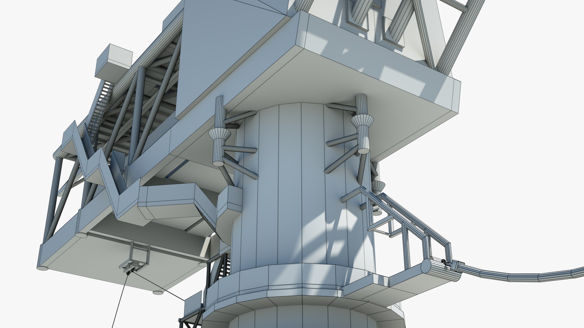 3d Model Sea Oil Terminal