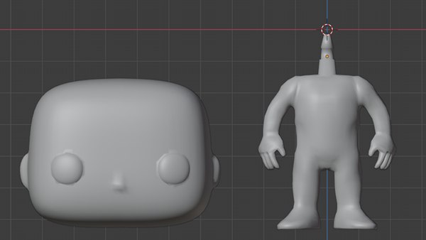 modelo 3d Modelo base Funko Pop personalizado de baja poli - TurboSquid ...