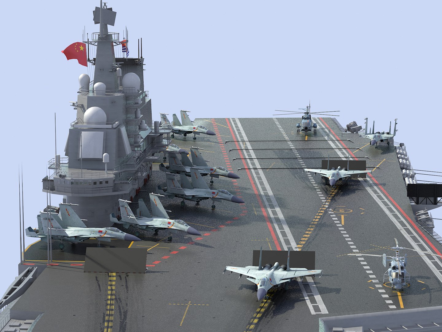 Chinese Aircraft Carrier Cv-16 3D Model - TurboSquid 1192014