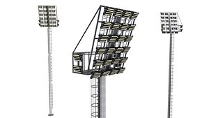 Stadium Light Tower 3D model