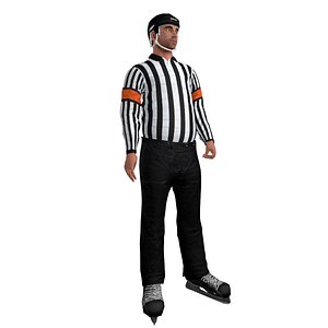 Hockey Referee LOD3 Rigged