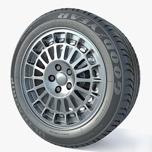 wheel Rim Tire 19 3D