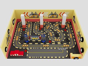 3D Toy Race Track Racecourse Set