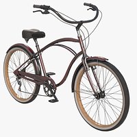 Realistic Cruiser Beach Bicycle  Electra 7d