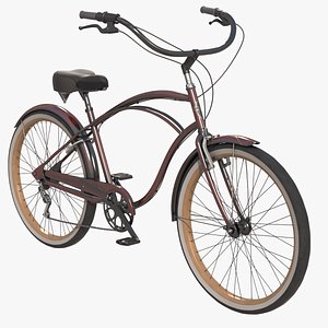 Realistic Cruiser Beach Bicycle  Electra 7d