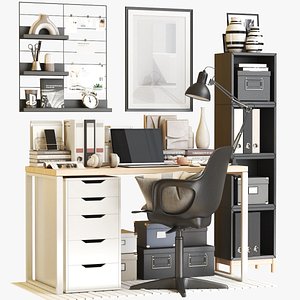 IKEA office workplace 113 3D model