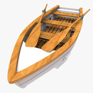 wooden rowing boat max