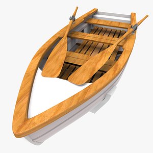 Wooden Rowing Boat
