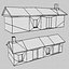 free poligonal old greek house games 3d model