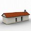 free poligonal old greek house games 3d model