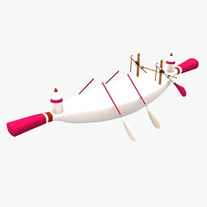 3d ancient egypt boat d