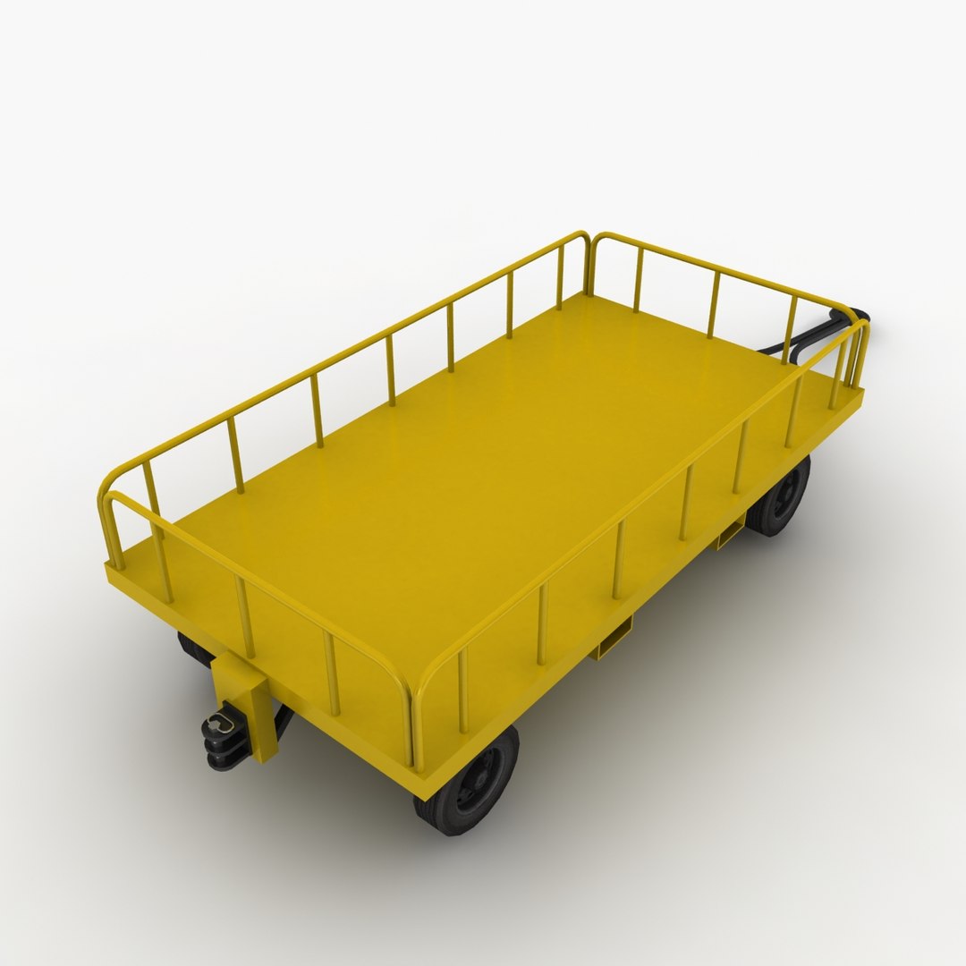 3d model gw-ae06 baggage cart