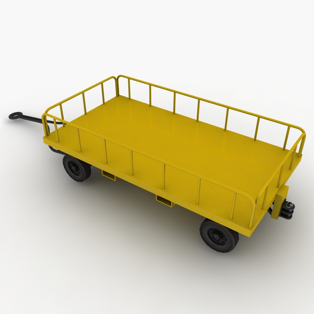 3d model gw-ae06 baggage cart