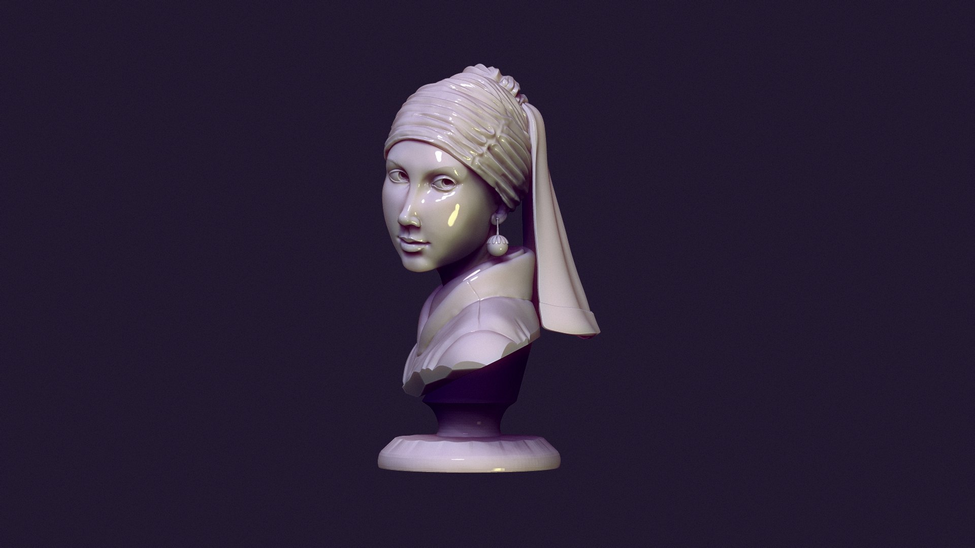 Girl With A Pearl Earring 3D Model - TurboSquid 2010802