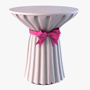 3D table pink ribbon