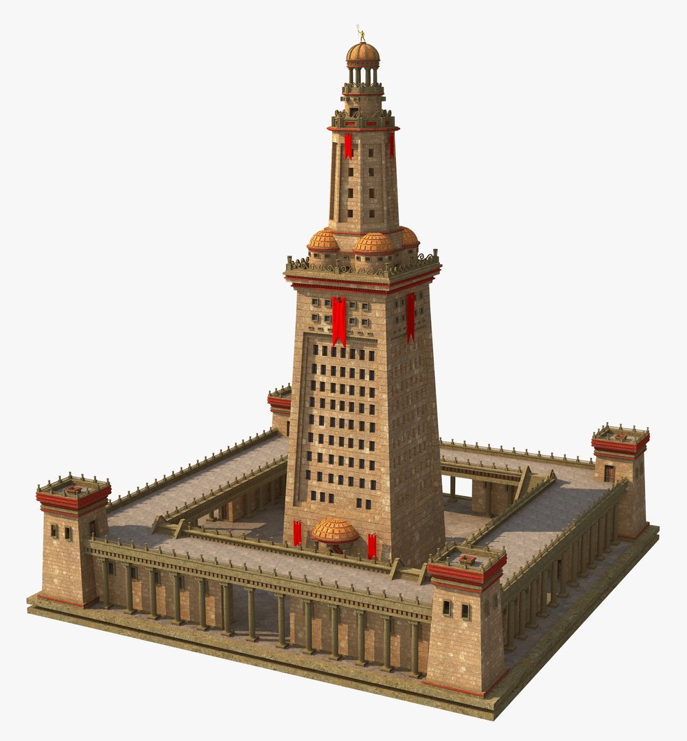 3D Lighthouse of Alexandria - TurboSquid 1942431
