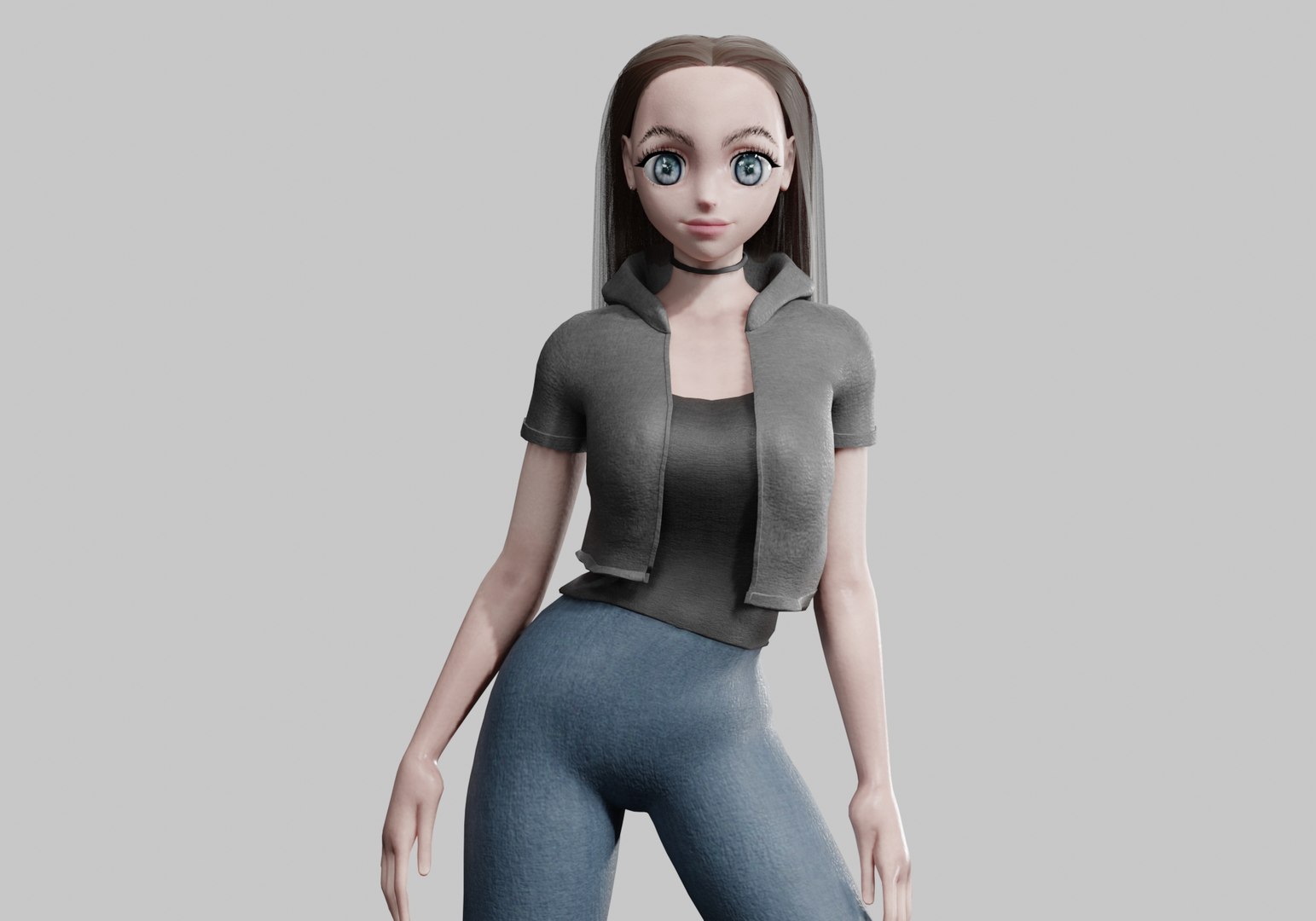 Basic Standard Girl V30735 3D Model - TurboSquid 2281736