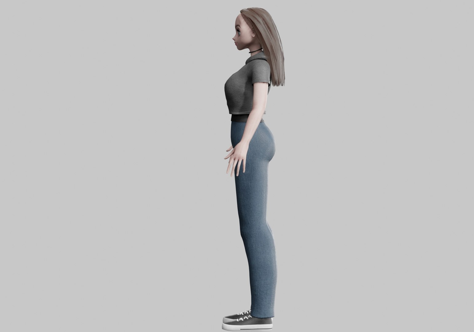 Basic Standard Girl V30735 3D Model - TurboSquid 2281736