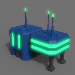 3D PBR Sci-Fi Building A16