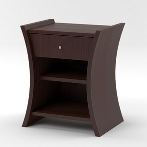 Bedside Table African Cherry