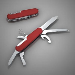 knife penknife pen 3d model