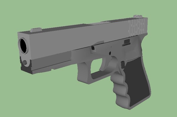 Modelo 3d Pistola Glock 17 Gratis Turbosquid 534479