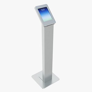 3D Store exhibition customer freestanding info tablet holder model