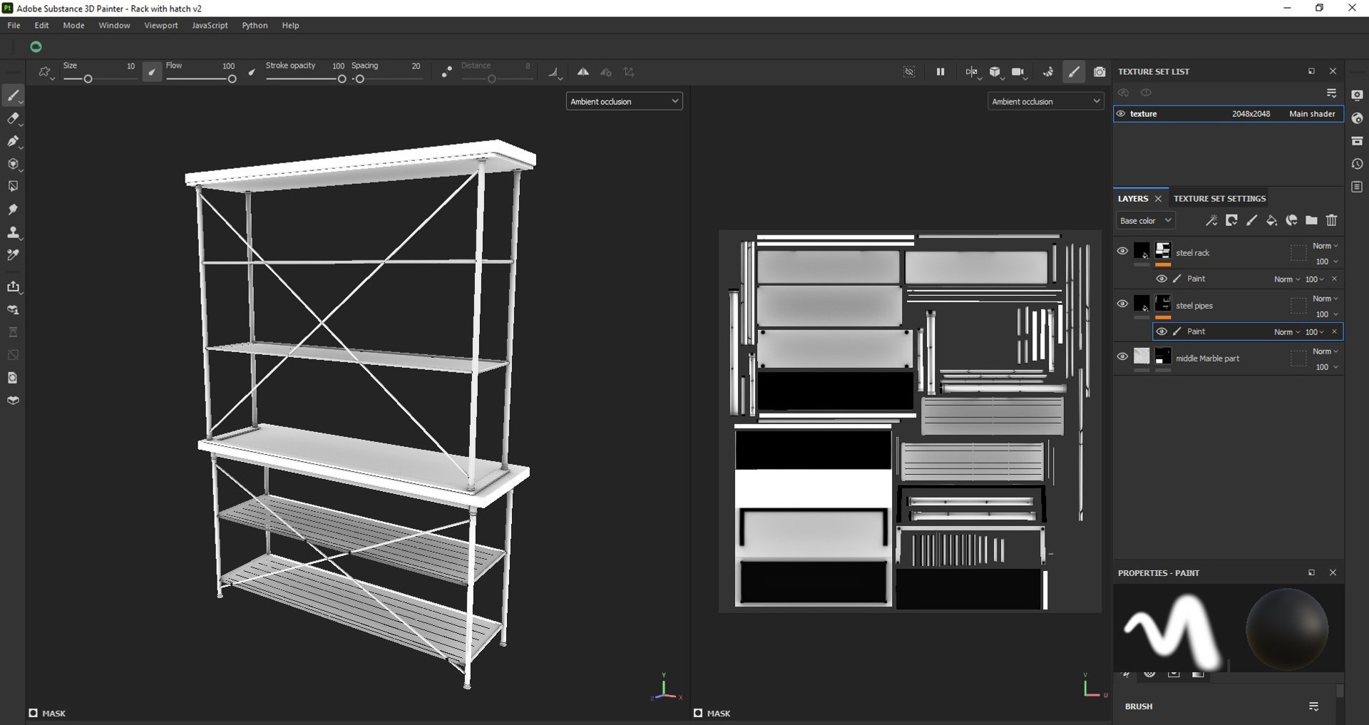 3D Metal Storage Rack - TurboSquid 2373302