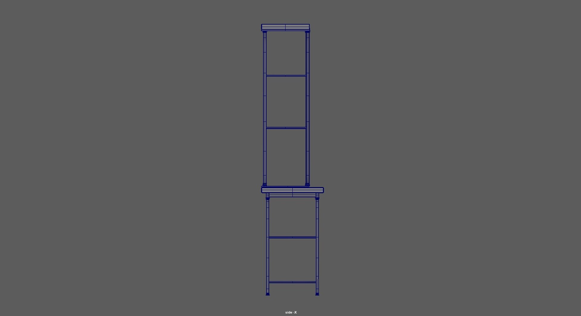 3D Metal Storage Rack - TurboSquid 2373302
