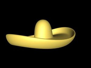 sombrero mexican hat 3d model
